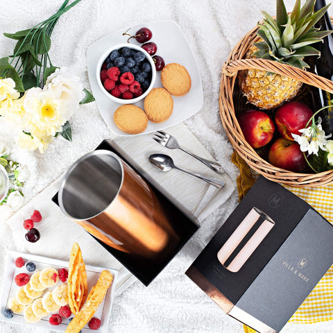 Villa & Marx 25oz option accommodates larger bottles with ease.