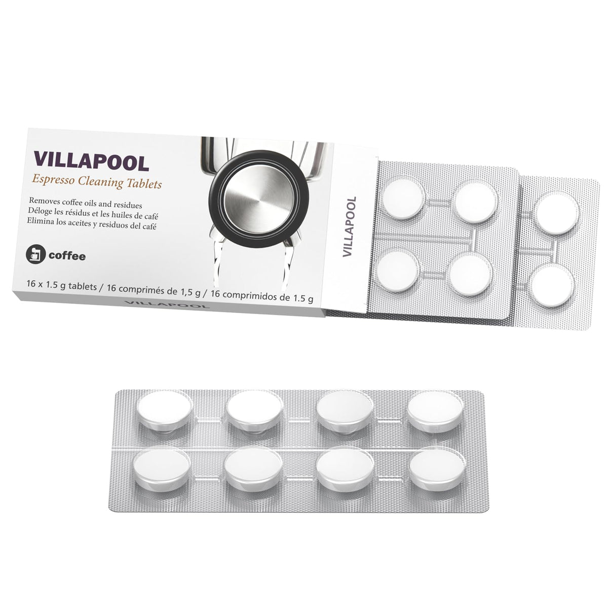VILLAPOOL espresso cleaning tablets BEC250 for Breville illustrate regular maintenance benefits