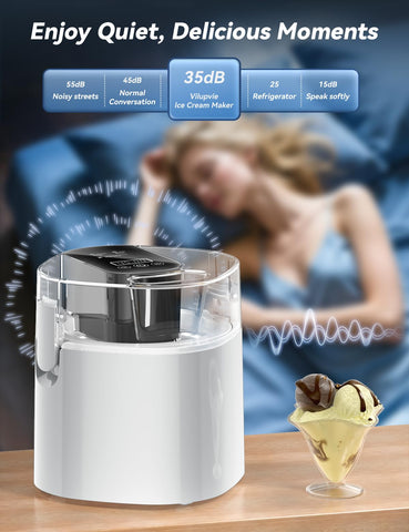 Insulated freezer bowl keeps treats cold during churn