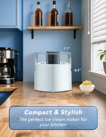 Add fresh mix-ins like fruit or chocolate during churn