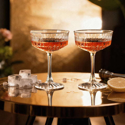 VIMERPA vintage art deco glassware adds timeless elegance to any shelves.