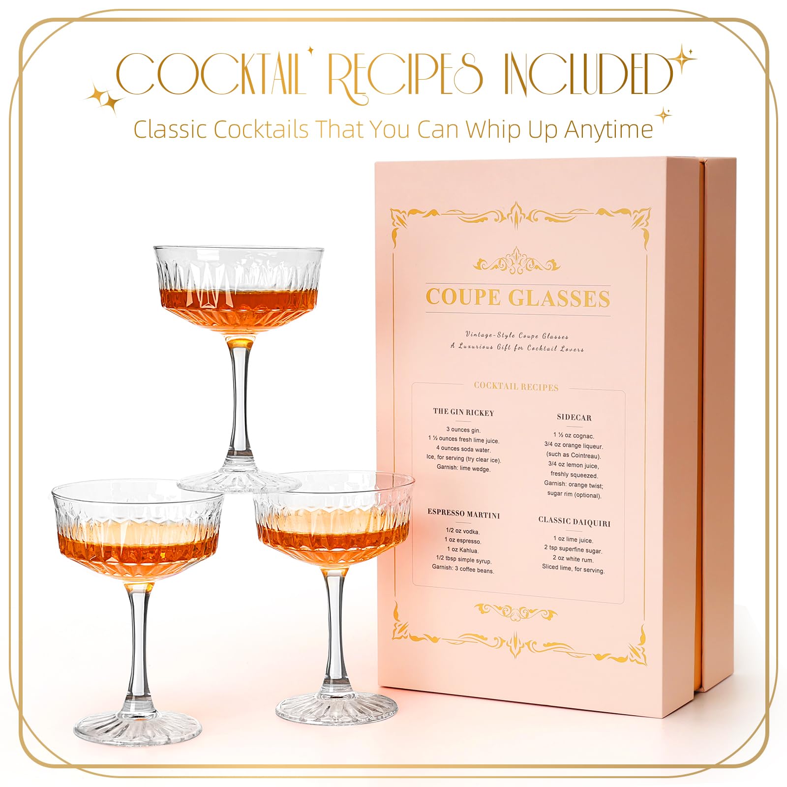 VIMERPA coupe glass featuring a wide-mouth design to enhance aromas.