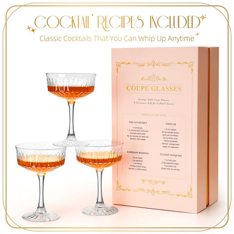 VIMERPA coupe glass featuring a wide-mouth design to enhance aromas.