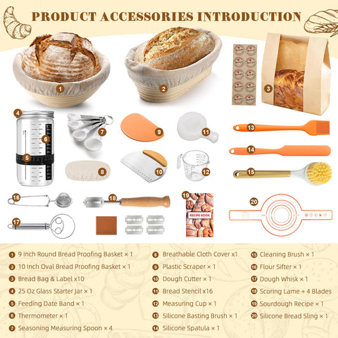 VIMERPA round proofing basket supports shaping and airflow for rustic loaves