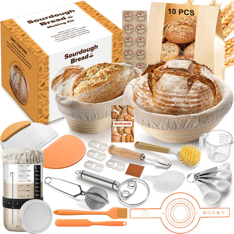 VIMERPA sourdough starter jar with date band for precise fermentation