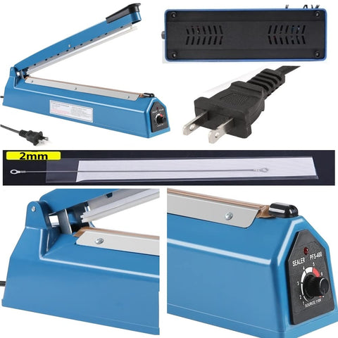 VIMI compact heat sealer ideal for kitchen, shop, or store use.