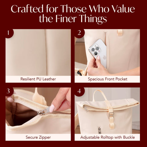 VIN FRESCO inside compartments and divider for organized packing