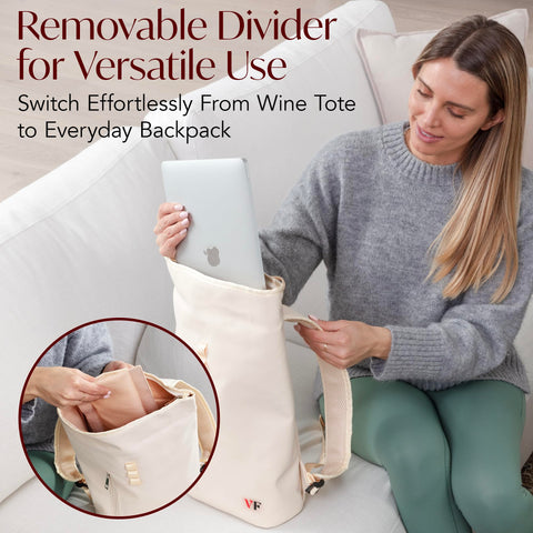 VIN FRESCO padded shoulder straps ensure comfortable carrying