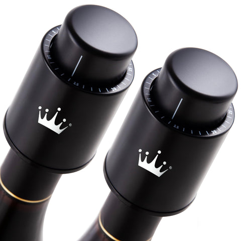 VINABON vacuum wine stopper pack-2 with an elegant design preserves freshness