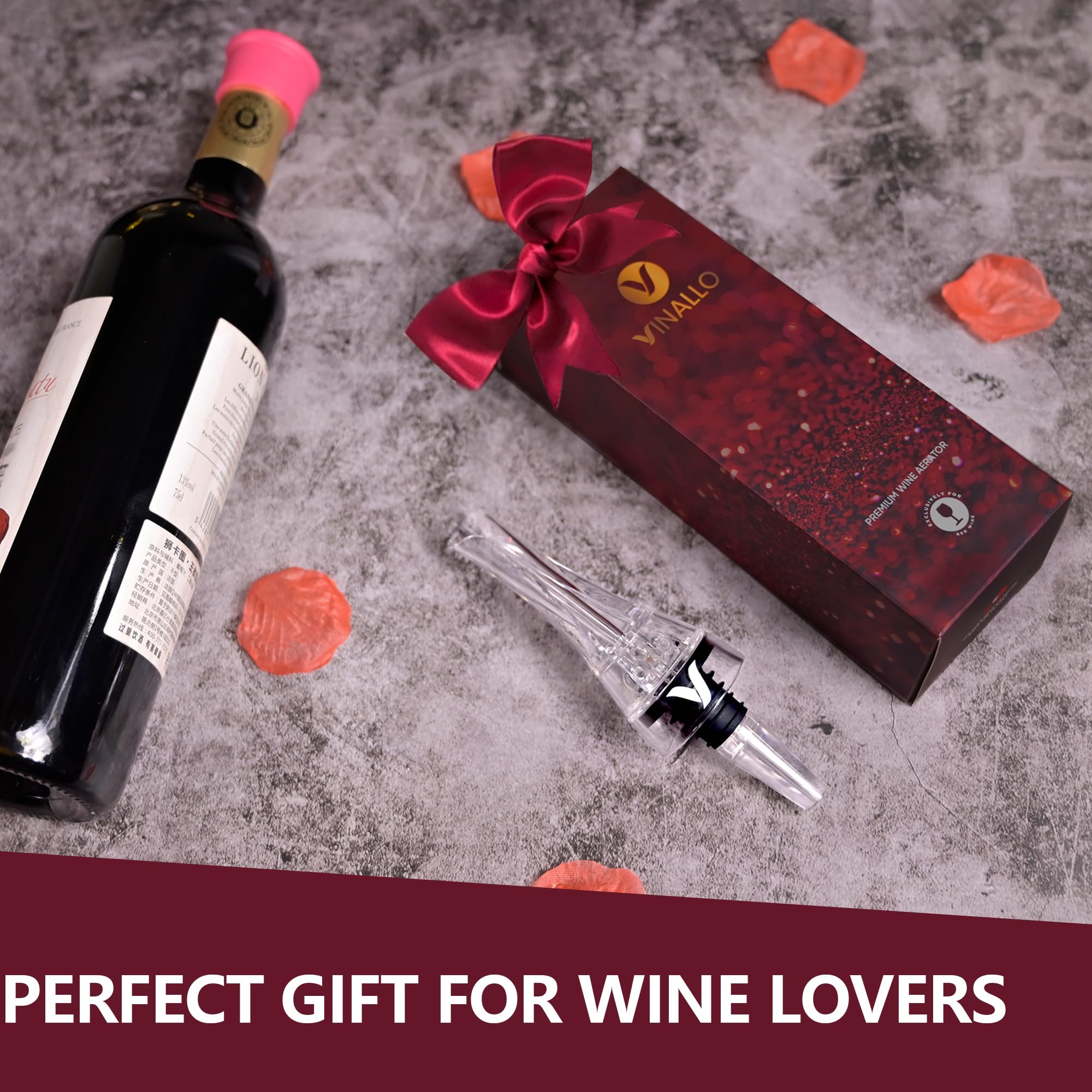 Vinallo gift-worthy packaging makes it an ideal wine-lover gift.