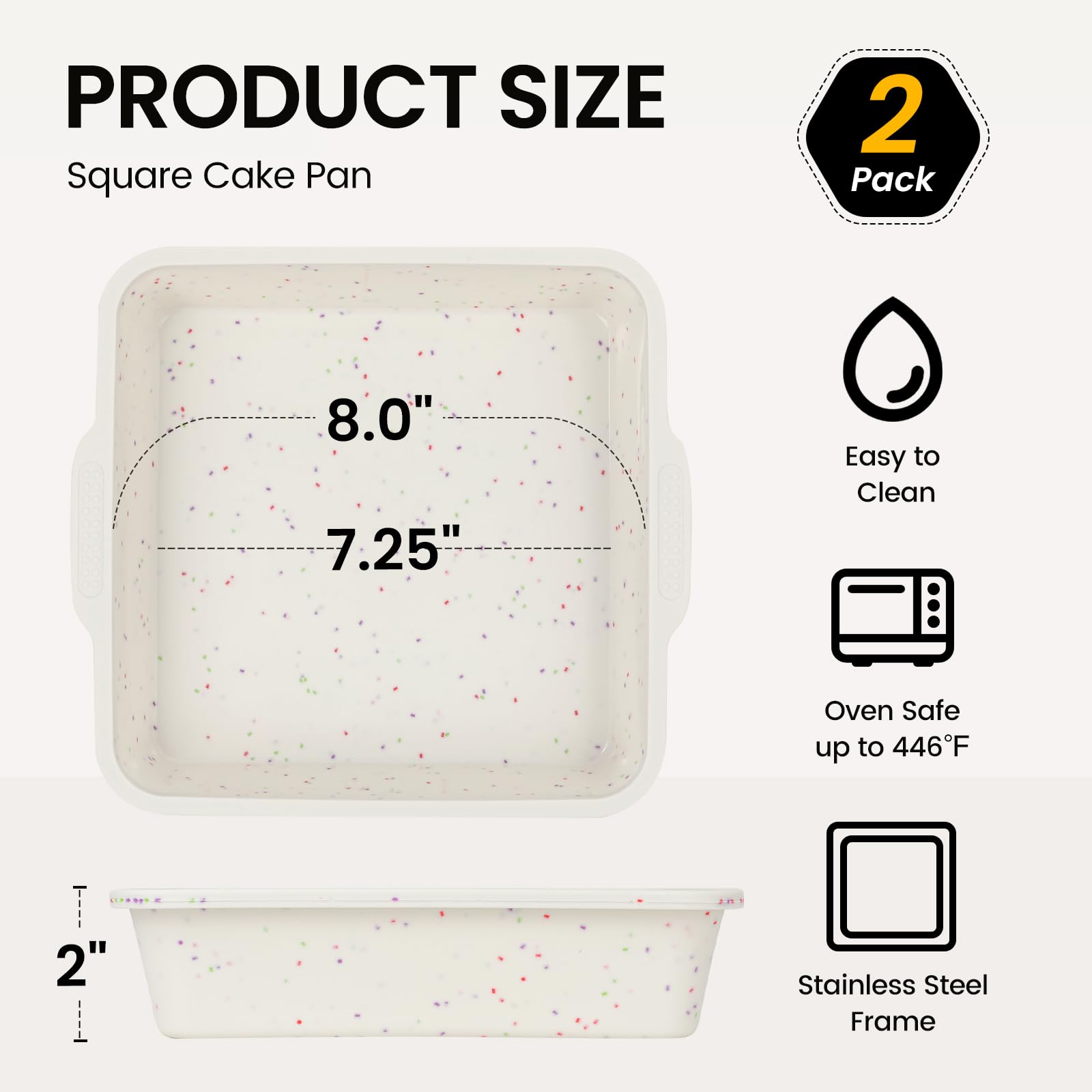 Vinino release feature lets cake pop out with light press
