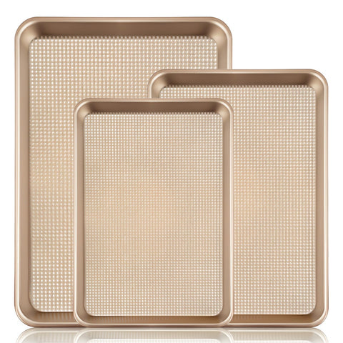 Vinino baking sheet with square texture surface for even browning.
