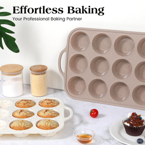 Vinino dishwasher-safe muffin pan for simple cleaning and maintenance