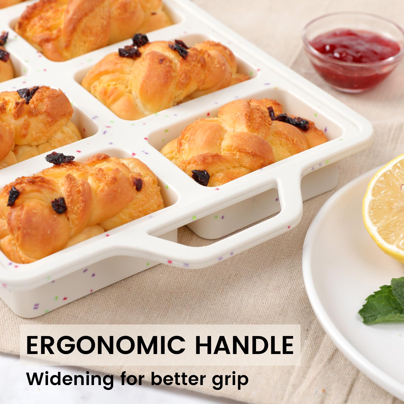 Vinino easy-grip frame aids safe handling straight from the oven