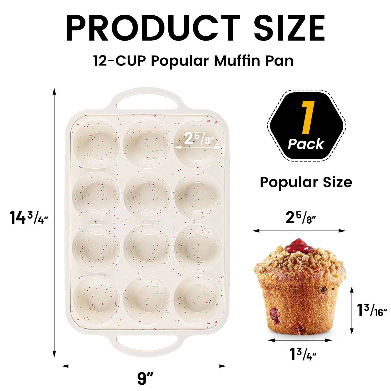 Vinino multifunction pan suitable for muffins, cupcakes, egg bites, and more.
