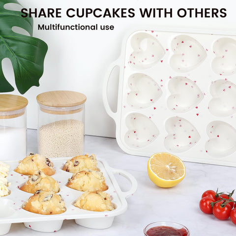 Vinino pan versatile for muffins, egg bites, pizzas, and cheesecakes.