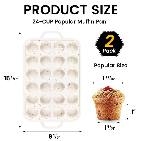 Vinino multifunction muffin pan suitable for muffins, cupcakes, and more.