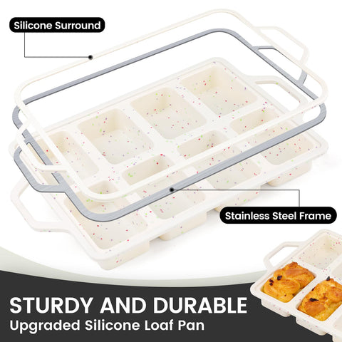 Vinino silicone bake pan nonstick release for easy loaf removal