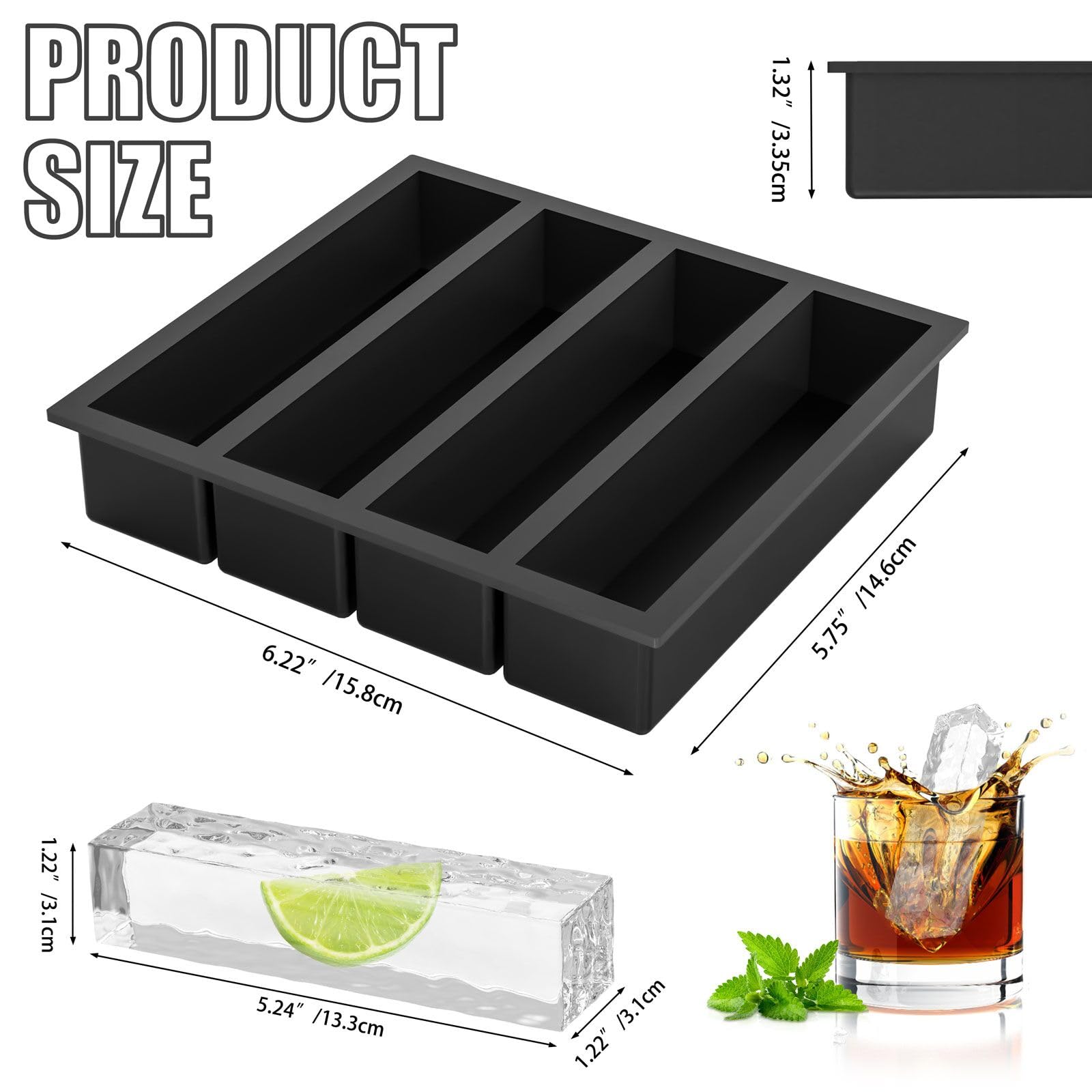 Vinkoe Kitchen ice cube mold doubles as butter mold for portions