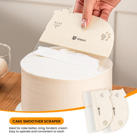Vinland bowl scraper collection supports versatile prep for batter and fondant.