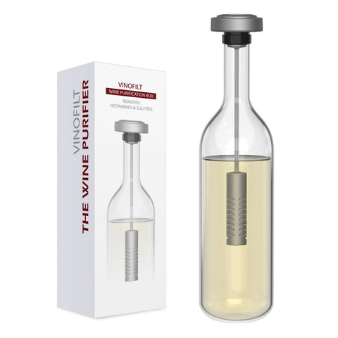 VinoFilt Wine Wand Sulfite Purifier removes sulfites without altering flavor for tastier pours