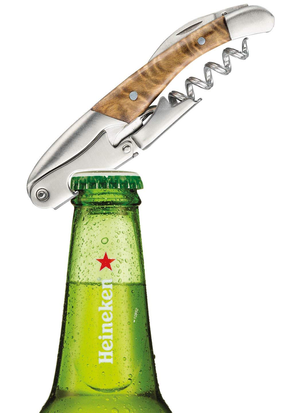 VinOrama 3-in-1 wine opener with foil cutter and bottle opener for quick prep