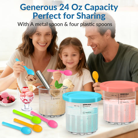 Vintrol Ninja Creami Deluxe 24oz container is dishwasher-safe and durable.