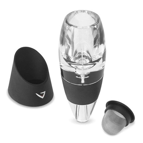 Vinturi Red Wine Aerator base black closeup of refined mechanism