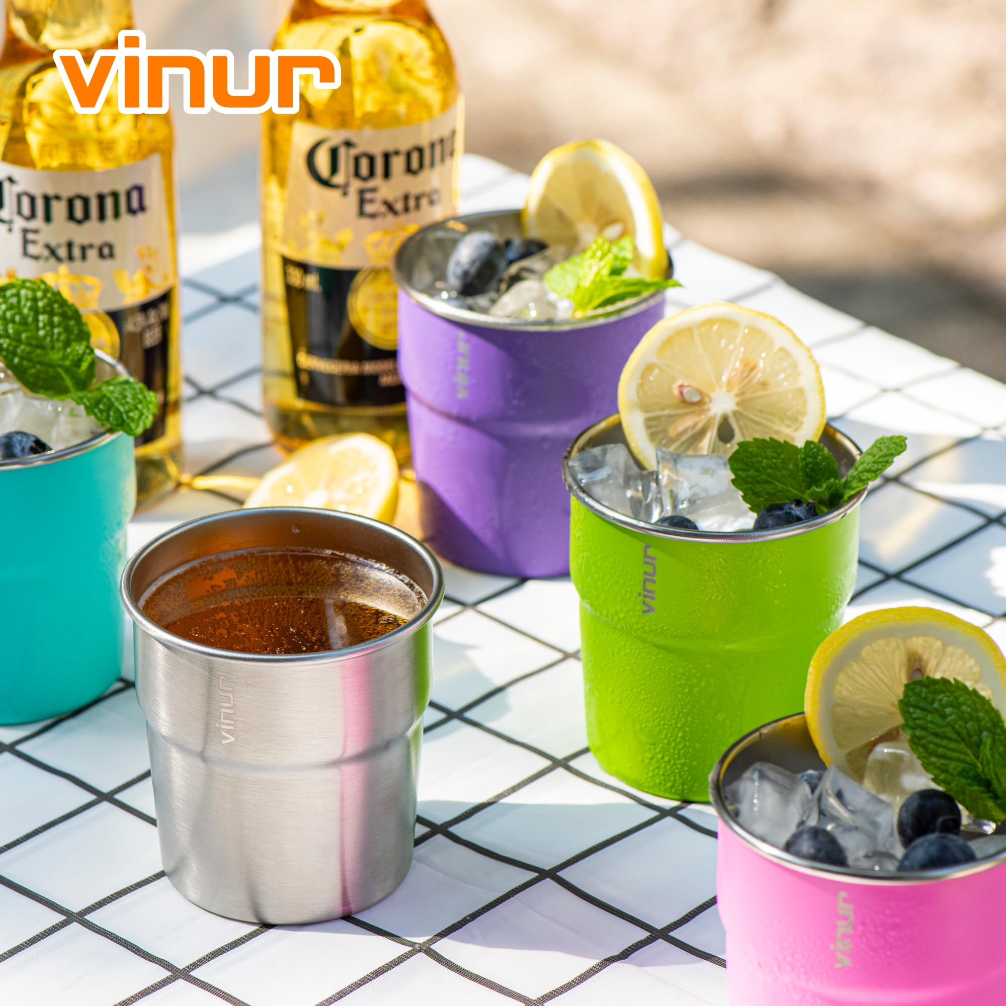 VINUR Kids outdoor-use 8oz cup versatile for drinks on the go