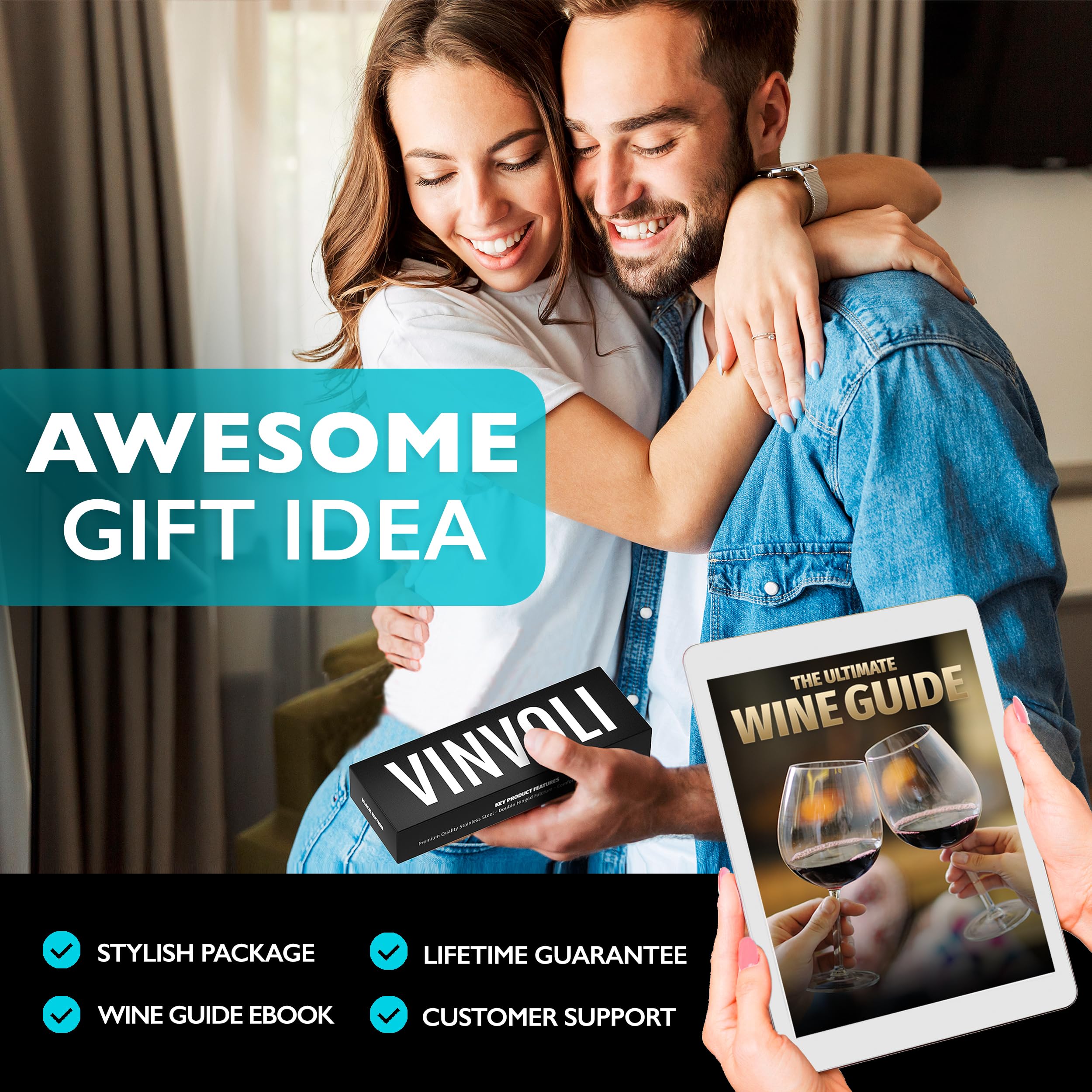 Vinvoli lifetime warranty and responsive support for peace of mind.