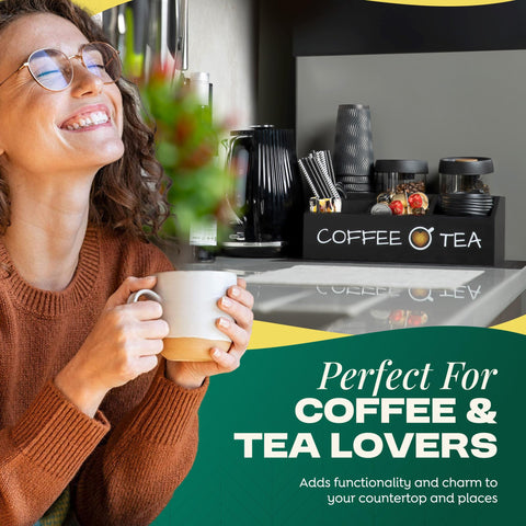 Vinvoli versatile organizer doubles as tea bag holder or condiment organizer.