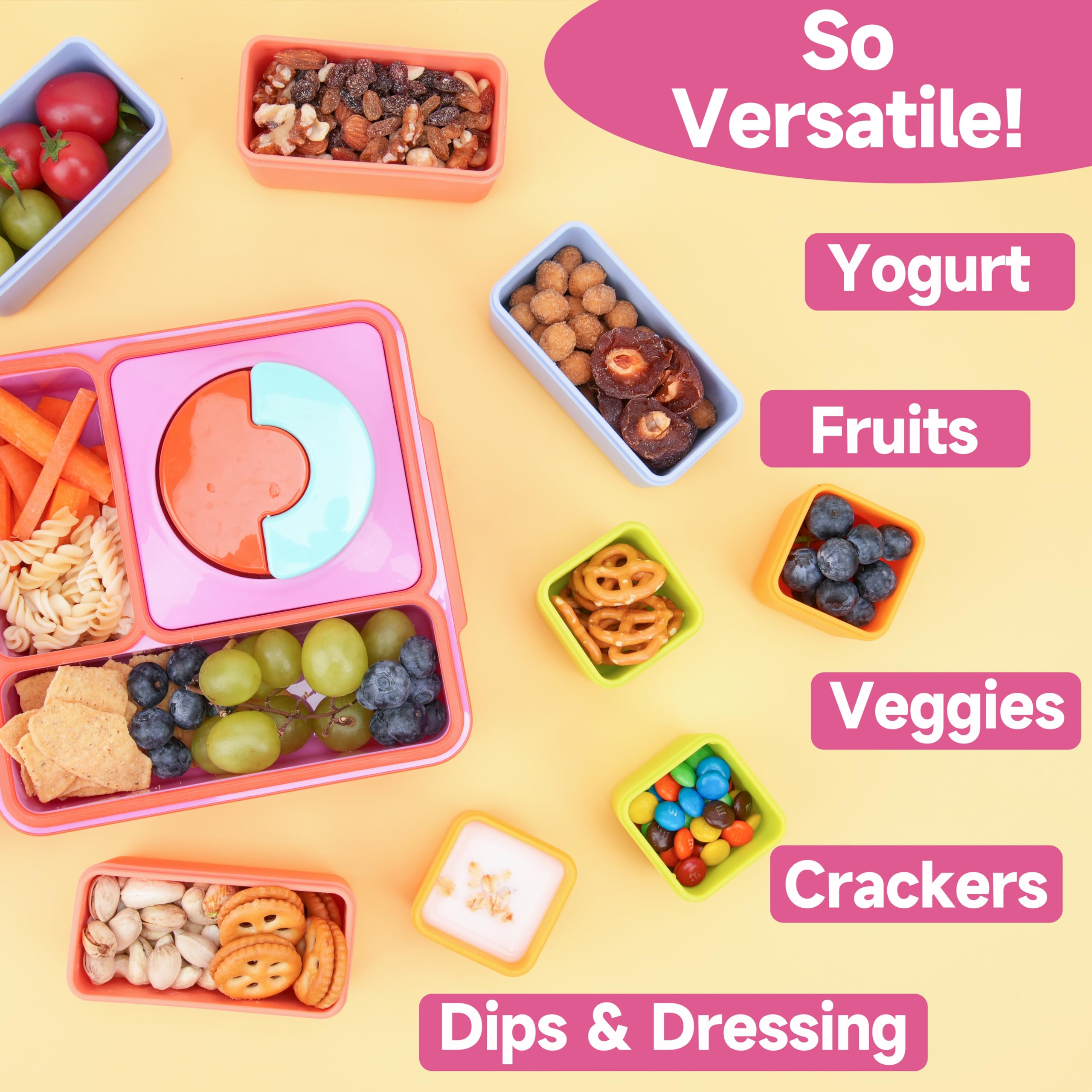 Viotiin food-grade silicone dip containers free from BPA and phthalates