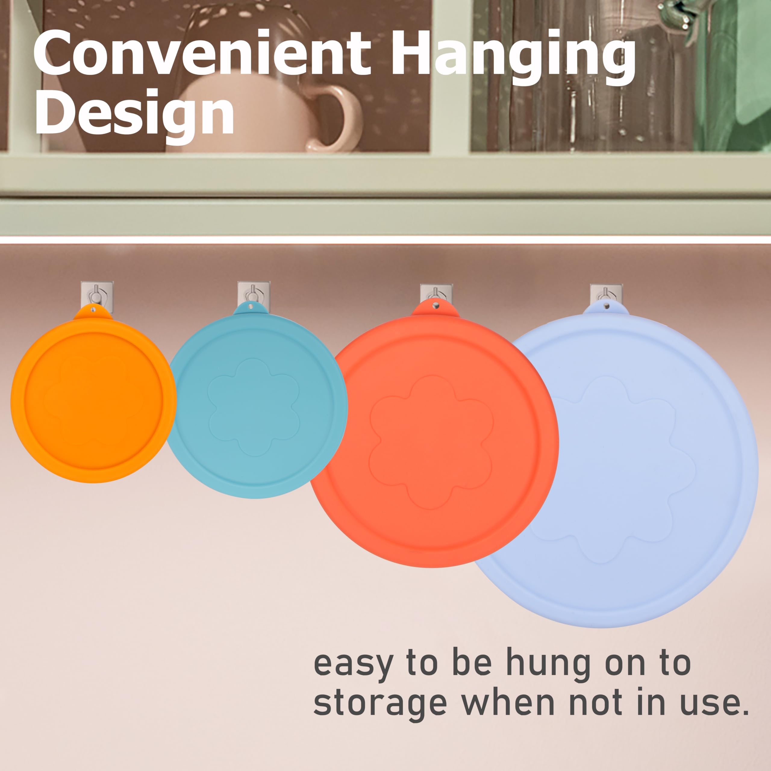 Viotiin silicone lids are microwave, dishwasher, and freezer safe for convenience.