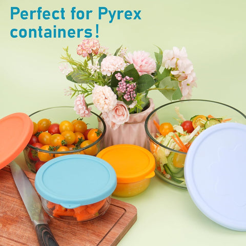 Viotiin silicone lids in multiple colors help differentiate uses.