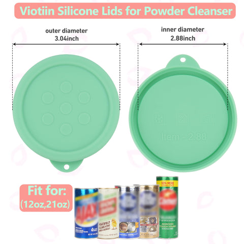 Viotiin silicone lid on 21oz Bar Keepers Friend can provides a protective seal and reduces spills.