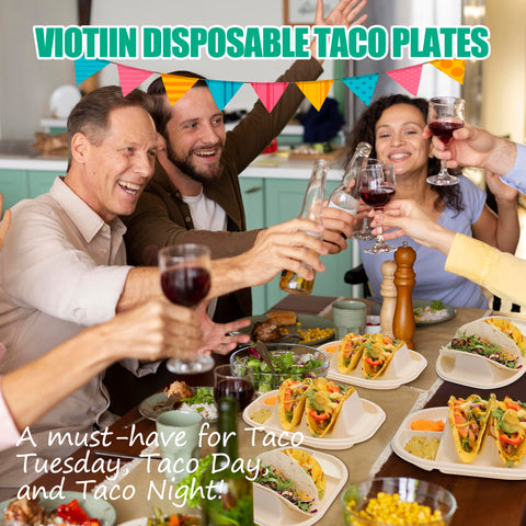 Viotiin taco plates show 2-slot and 3-slot configurations