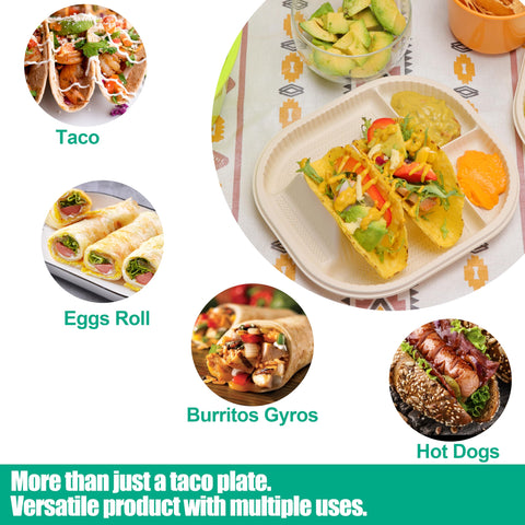 Viotiin taco plates microwave-safe for quick reheating