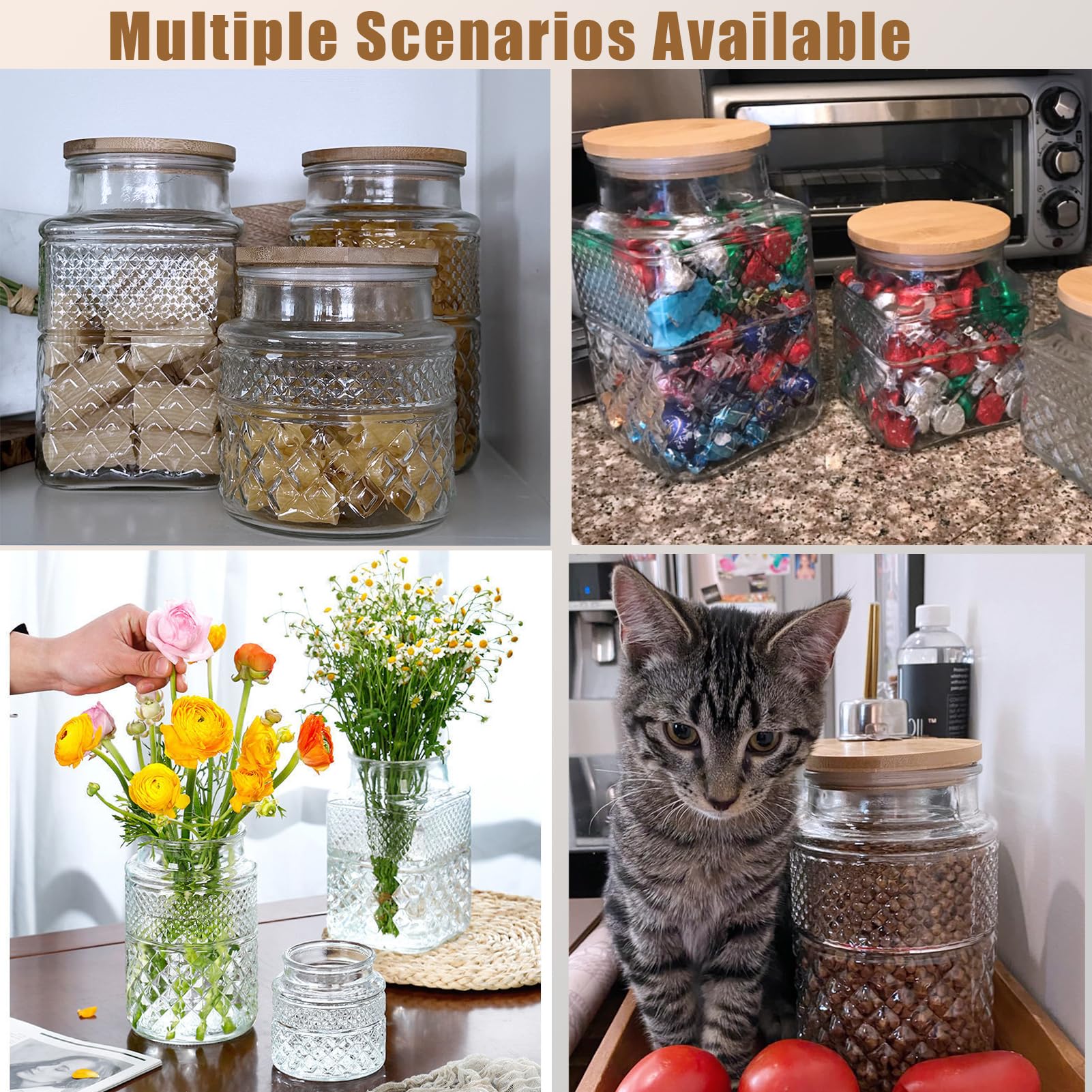Viovian 60 oz jar offers generous pantry capacity