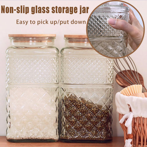 Viovian clear canister keeps items visible and organized