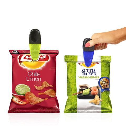 VIP Home Essentials serrated teeth seal bags to preserve freshness.