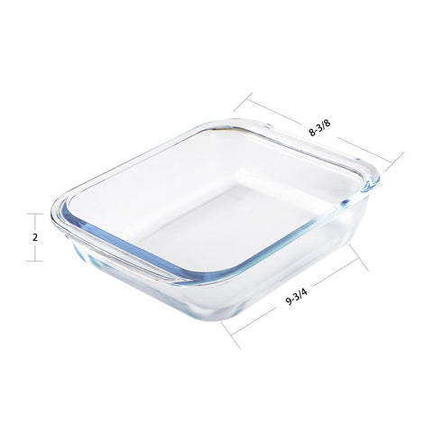 VIPHIEC glass baking dish shown oven-ready for meals