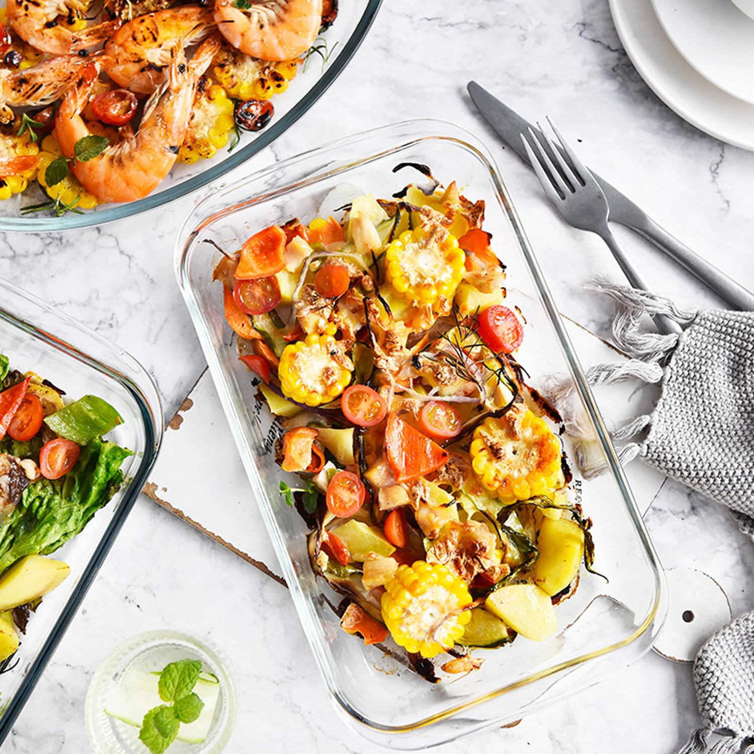 VIPHIEC steam-safe bakeware shown in a steamer for healthy meals.