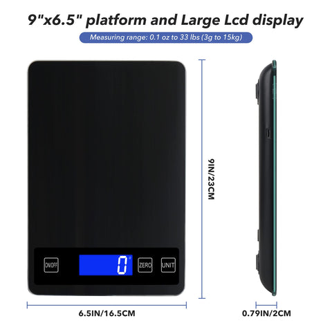 VIRENZZO tempered glass top provides sturdy support for heavy ingredients