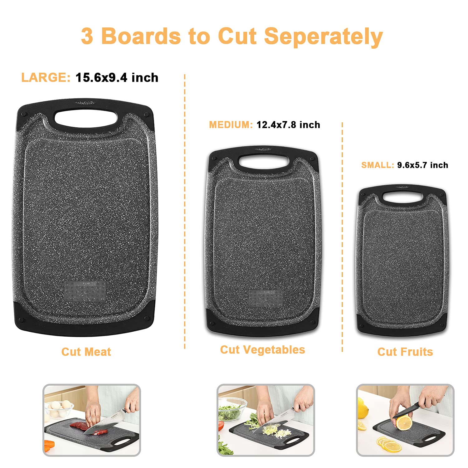 Viretang cutting-board medium-vegetables for efficient veggie chopping