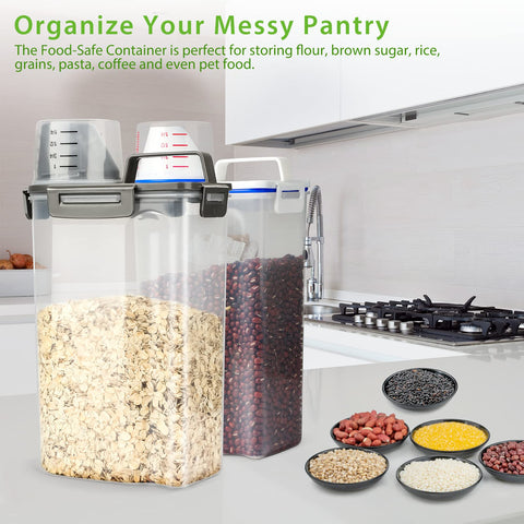 Viretec clear container with portable handle for easy transport.