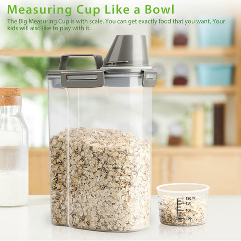 Viretec slim space-saving design fits compact pantry shelves.