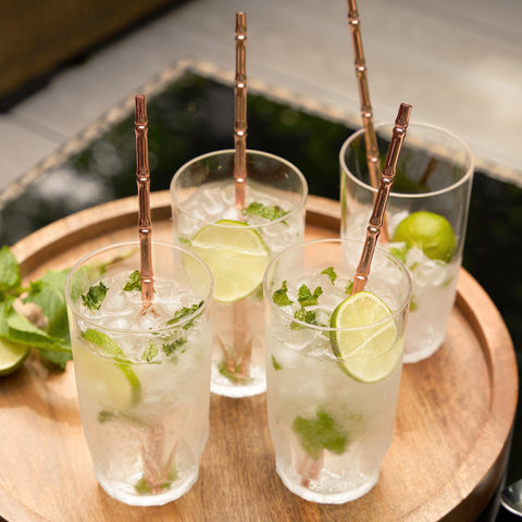 Viski reusable straws elevate home bartending with professional-style drinkware.