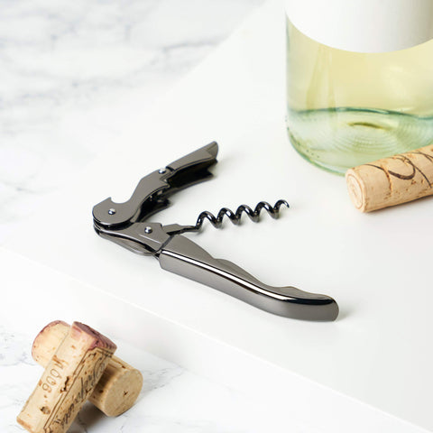 Viski Gunmetal stainless steel construction with sleek gunmetal finish
