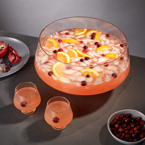 Viski 2.5 gallon capacity punch bowl for batch cocktails and large parties