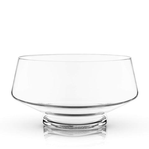 Viski punch bowl care requiring hand wash to preserve clarity